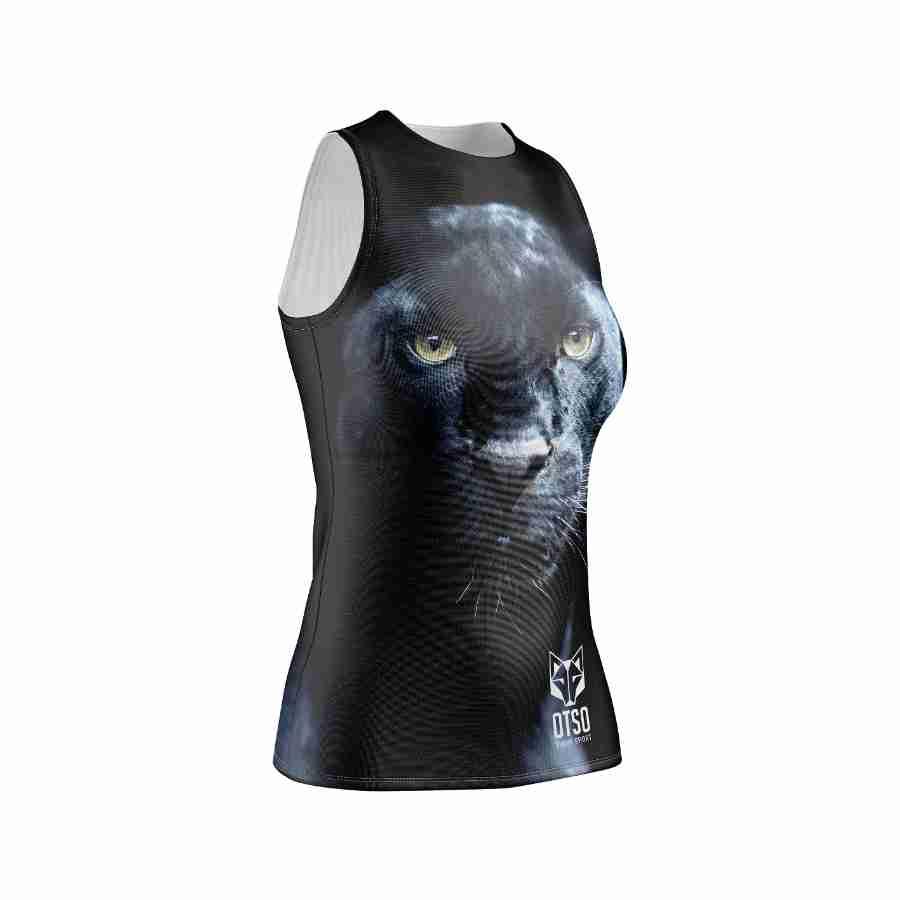 WOMEN'S SINGLET PANTHER(レディース ノースリーブTシャツ 黒ヒョウ) - Rufus & Co. オンラインストア